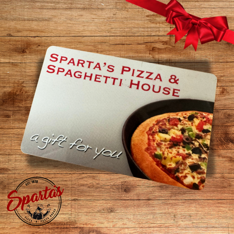 Gift Card for Sparta's Pizza & Pasta House